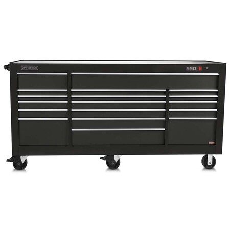 Proto Proto 550S 88" Power Workstation - 18 Drawer, Dual Black J558846-18DB-PD